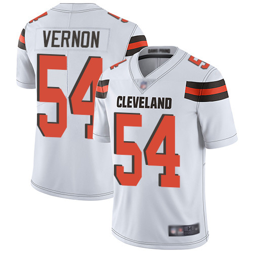 Cleveland Browns Olivier Vernon Men White Limited Jersey #54 NFL Football Road Vapor Untouchable